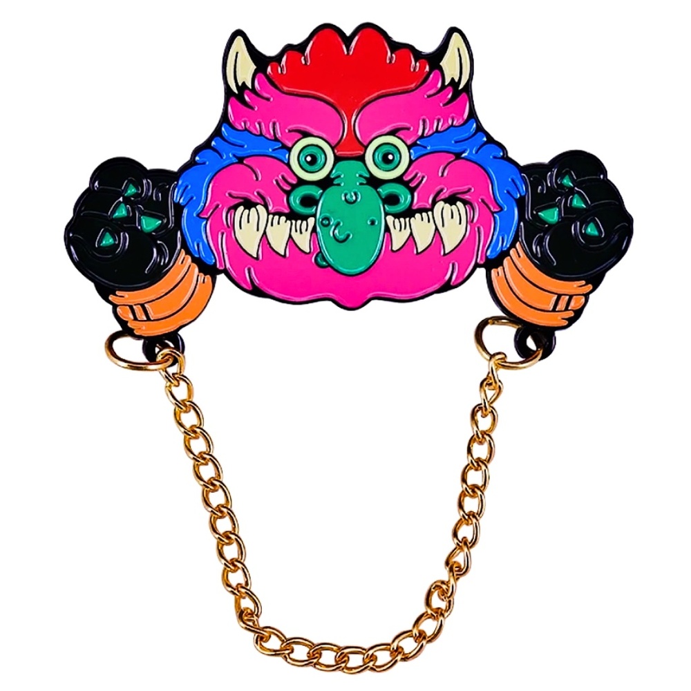 1986 MY PET MONSTER OIL DRIPPED ENAMEL PIN - LAPEL PIN BROOCH NWT